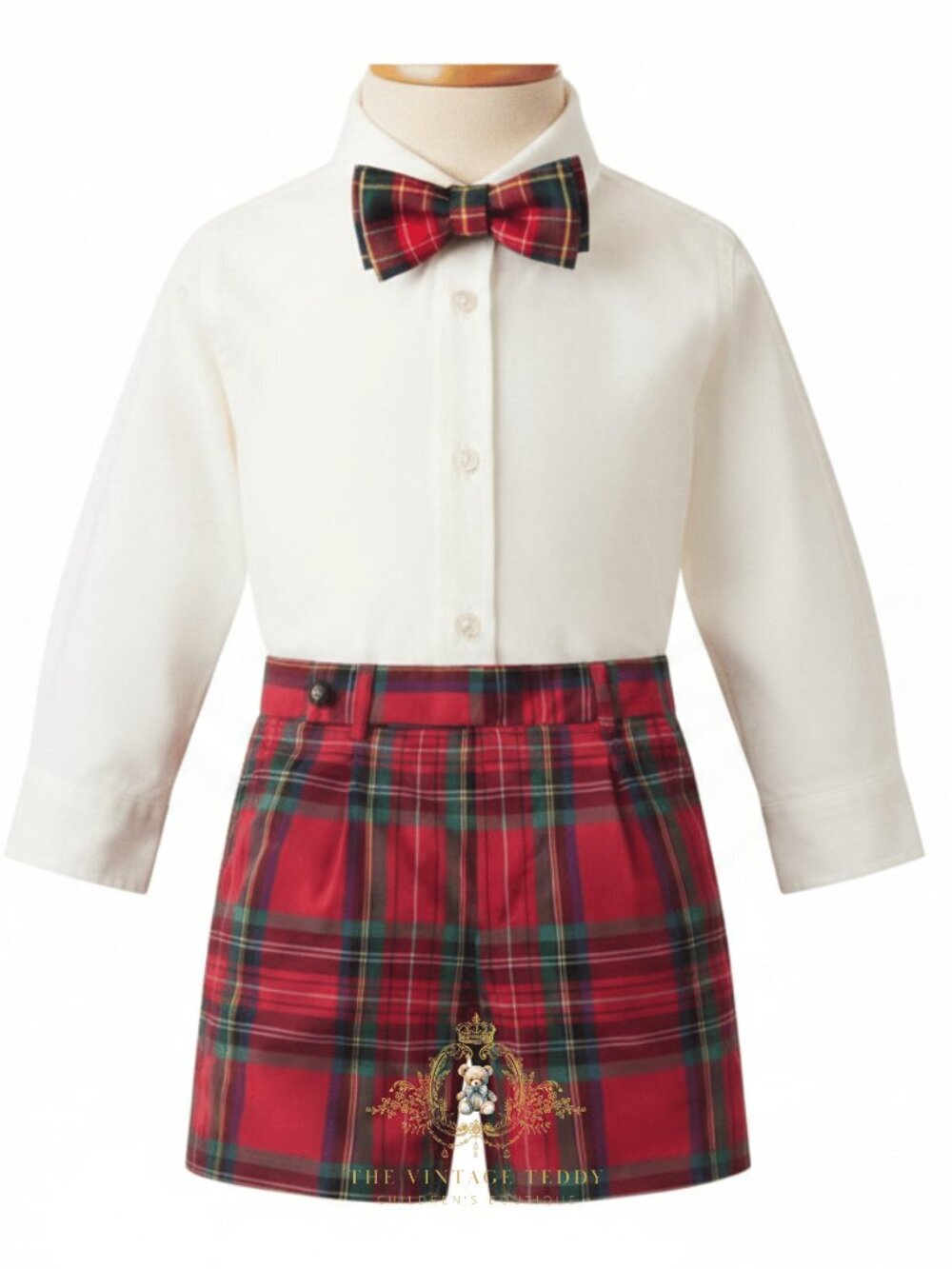 NWT Handsome Boys Holiday Dress Shirt & Shorts 2-Piece Suit Outfit Formals 7Y - Picture 2 of 3